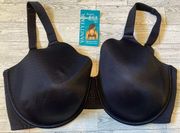 NWT  Womens Beauty Back 4 Way Stretch Fabric Bra Size 36H Black Plus