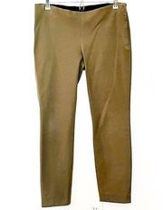 COS SLIM STRETCH PANTS SIZE 10 OLIVE TAUPE COLOR