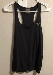 Puma Women's Black Sheer Mesh Athletic Tank Top size small