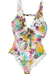 Christian Lacroix x Swiminista Cheerful One Piece Bathing Suit Shapewear