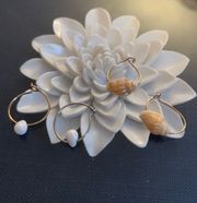 Small Hoop Shell Earrings 