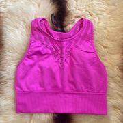 Betsey Johnson Pink Sports Bra