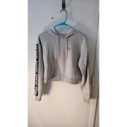 Guess Spellout Cropped Hoodie Size S