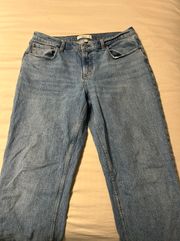 Abercrombie & Fitch Curve love mid-rise Straight Jean