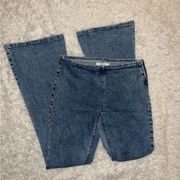 Pacsun Low Rise Flare Jeans Size 28 Acid / Dark Wash