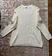 White Knitted Sweater