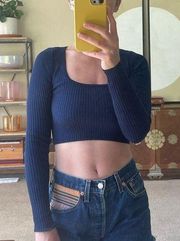 Hera Collection Navy crop sweater