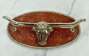 Long Horn Bull Head Western Concho for Tie Belt