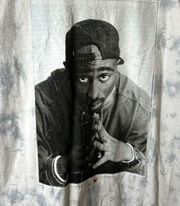 Poetic Justice 2Pac Rap Tee T Shirt Blue White Medium M Graphic