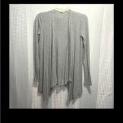 Aeropostale Ribbed Knit, Open Cardigan in Gray - Size XS.
