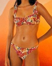 Spring Banana Low-Rise Bikini Bottoms, Size L