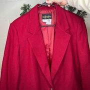 Requirements | women red wool blazer vintage oversized