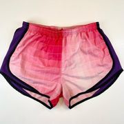 Nike  Dri Fit Running Shorts Medium Pink White Purple Quick Dry Performance Light