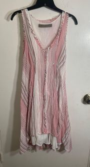 Two Layer Pinstriped Dress