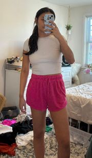 Target Pink Terry Shorts