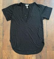 January 7 black t-shirt, size 8