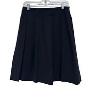 Emporio Armani Black Wool Pleated Skirt S‎