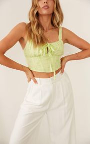 Lime Bustier Top