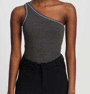 All Saints Freyla One Shoulder Bodysuit 299