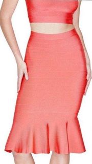 Marciano zuriel bandage skirt set crop size medium