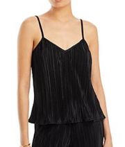 NWOT AQUA Black Blouse Strappy V Neck XS from Bloomingdale’s