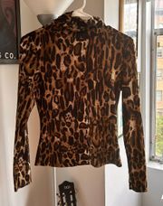 Cheetah Long Sleeve Turtleneck