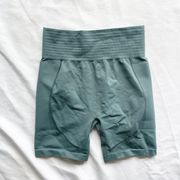 Teal High Waist Seamless Bike Shorts Size Small