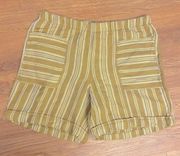 NWT J. Jill Linen & Rayon Cuffed Shorts