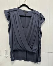 BCBG Navy Blouse