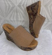 Marilynn Snakeskin Wedge Sandals