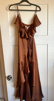 Silky Wrap Dress