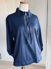 Tommy Bahama Womens Pullover Jacket Navy Size large Resort Wear Travel Vacation