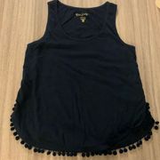 Lilly Pulitzer Navy McKee Pom Pom Tank Top!