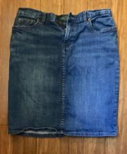 Knee Length, Lauren Jeans Co. Jean Skirt