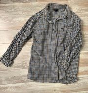 Men’s Blue And Grey Flannel