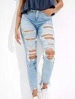 Outfitters Stretch Ripped Mom Jeans