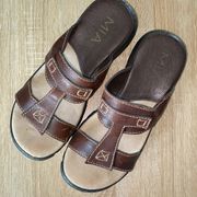 Mia vintage platform sandals Y2k brown leather 8.4 90’s