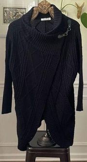 Stitch Fix RD Style Daskah Cable Cardigan Sweater Clip Hook Closure M