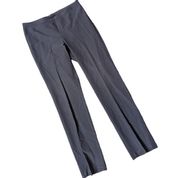 Eileen Fisher Gray System Stretch Straight Leg Elastic Waist Pleated Pants S 6