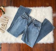 Low Rise Flare Jeans Express Y2K Medium Wash 100% cotton