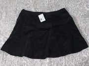 Plus Size Velvet A-Line Mini Skirt