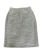 Kate Spade Women’s  Skirt Kayla Pencil Skirt Knee Length Glitter Silver