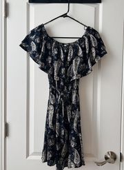 Lush Paisley Print Dress