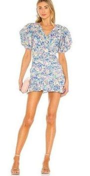 SAU LEE Posey Mini Dress in Multi 4 New