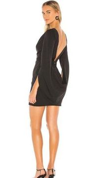 Katie May Move Over Cape Sleeve Mini Dress Black Womens Size Small