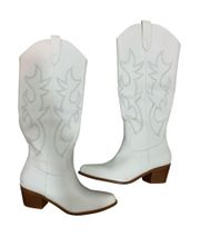 White Cowboy boots Sz 6.5