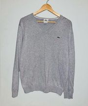 LACOSTE Knit V-Neck Sweater Sz 5 (large)