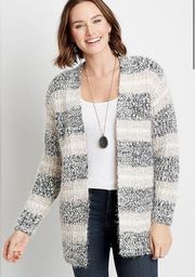 NWT Absolutely Famous Women's size M Super Soft Open-Front Eyelash Cardigan