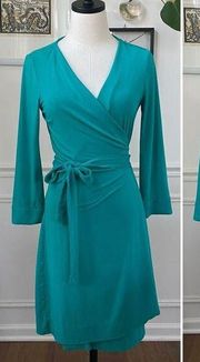 Dianne Von Furstenberg Julian True Wrap Dress Zephyr Green Luxury 8