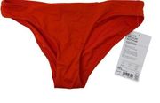 Athleta Clean Medium Swimsuit Bikini Bottom Women's Size XXS Red NEW